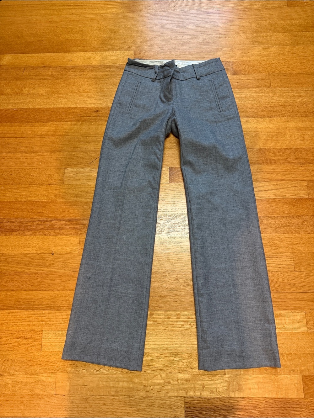 J. Crew Gray Wide-Leg Dress Pants